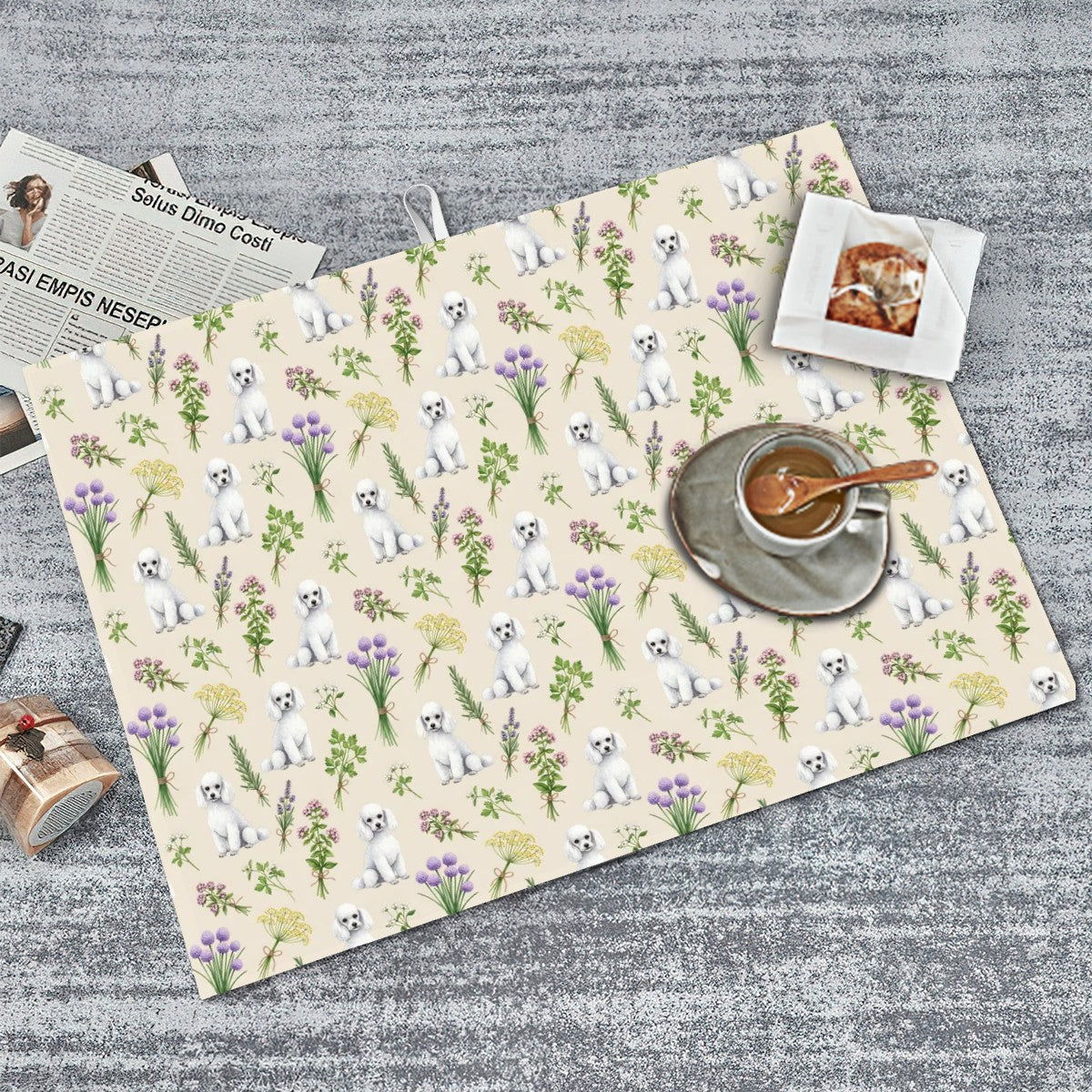 Poodle Large Dish Drying Mat