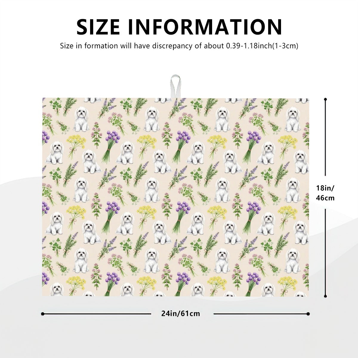 Maltese Large Dish Drying Mat