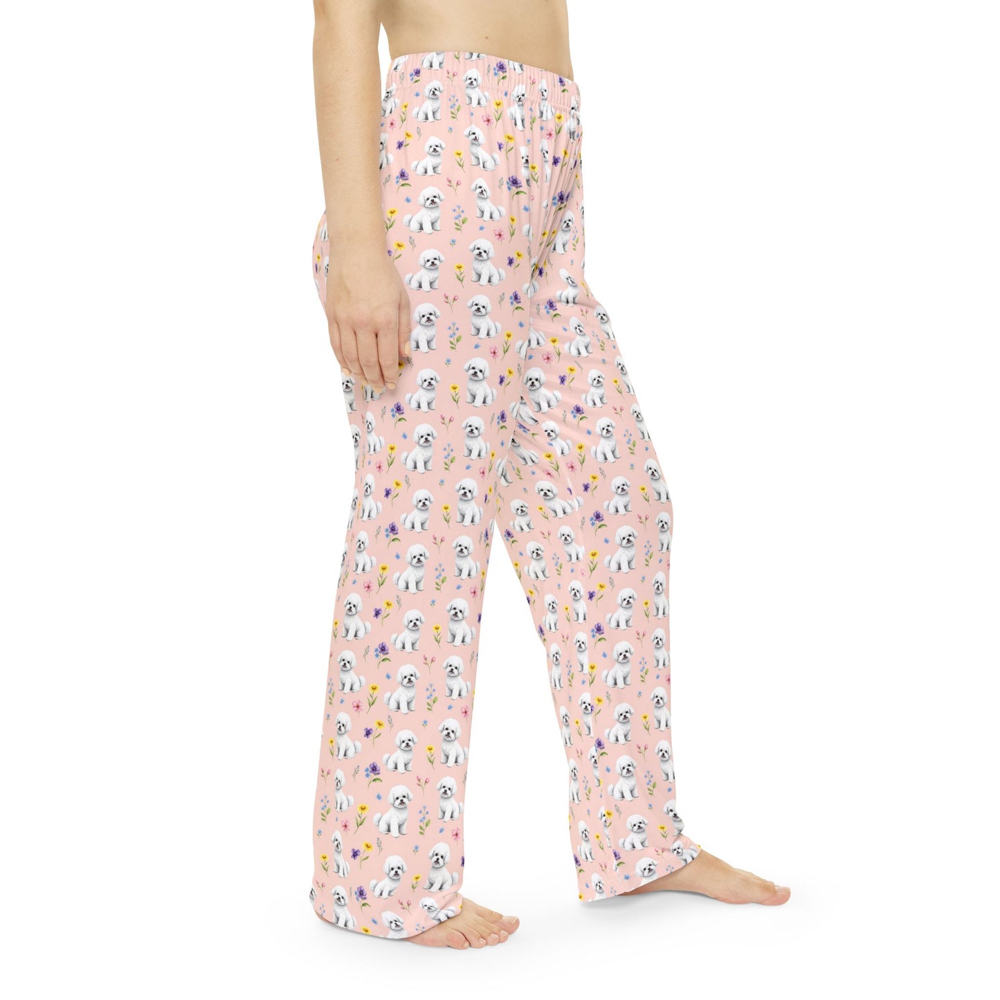 Bichon Frise Dog Women's Pajama Pants