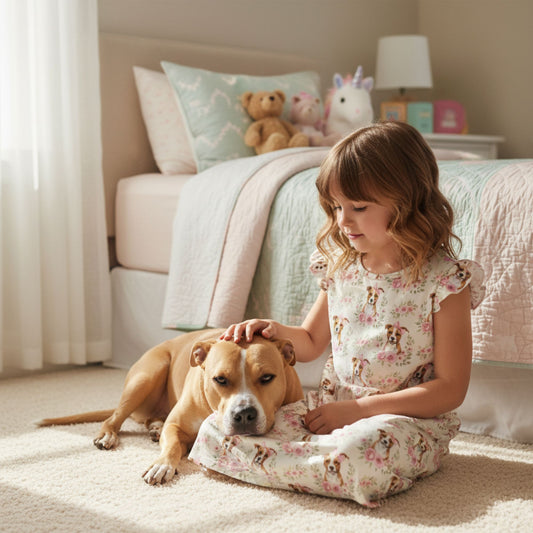 Pitbull Girl's Flutter Sleeve Nightgown