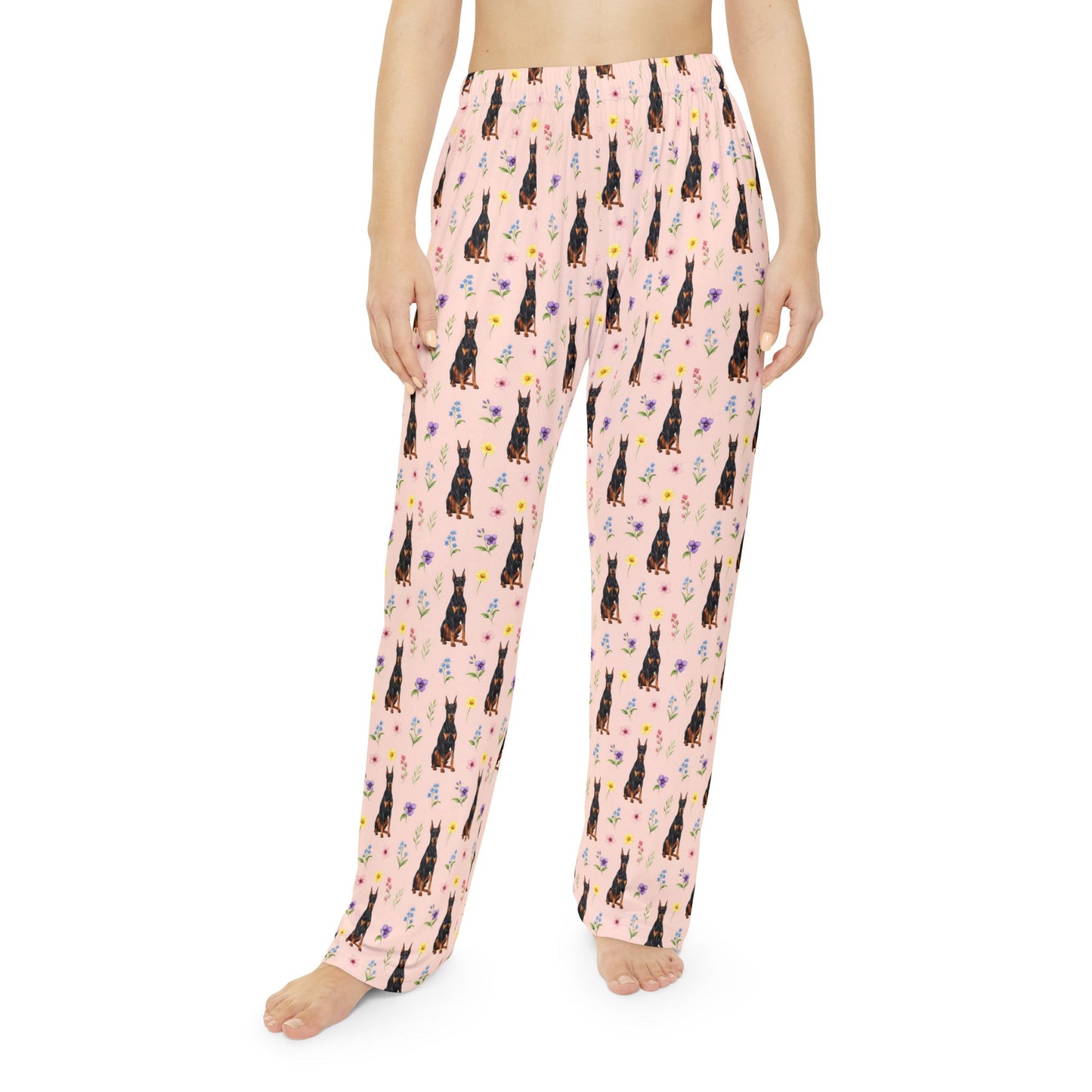 Doberman Pinscher Dog Women's Pajama Pants