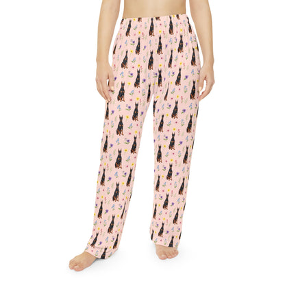 Doberman Pinscher Dog Women's Pajama Pants