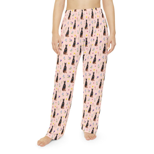 Doberman Pinscher Dog Women's Pajama Pants