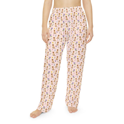 Golden Retriever Dog Women's Pajama Pants