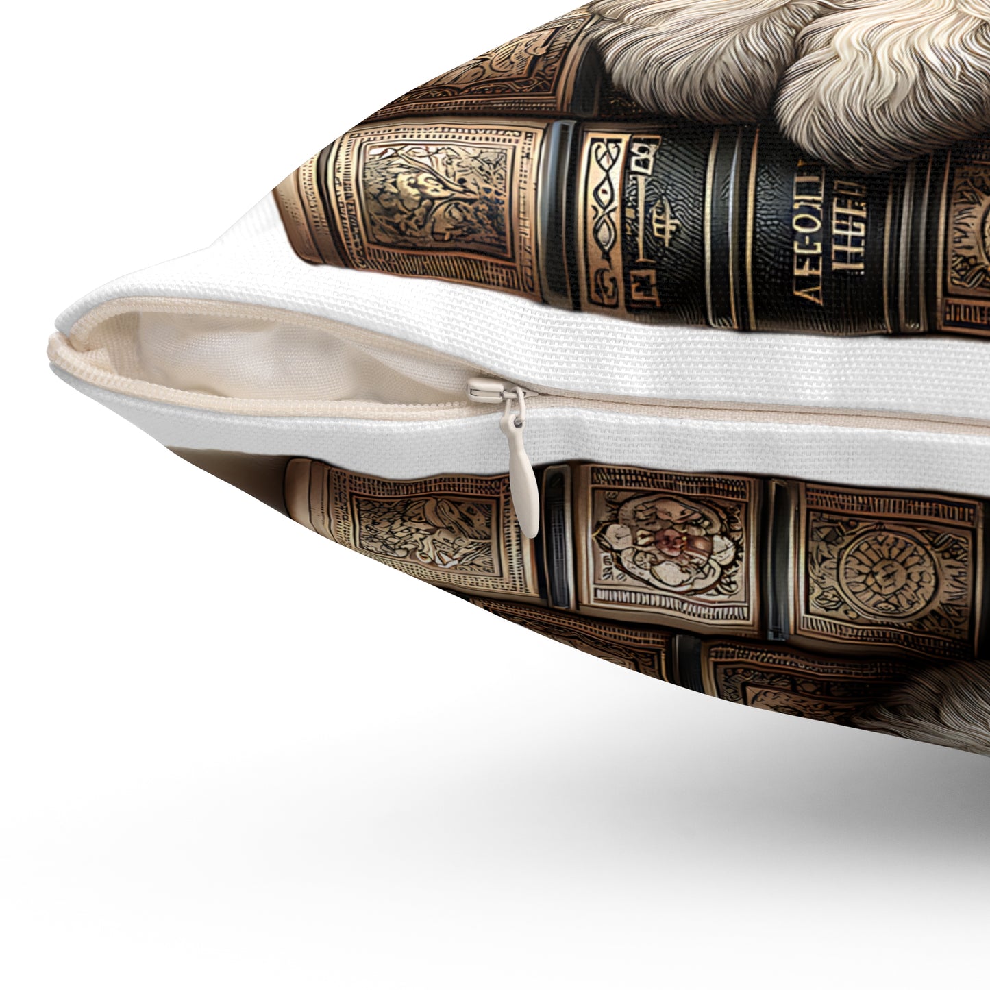 Schnauzer Throw Pillow for Book Lovers