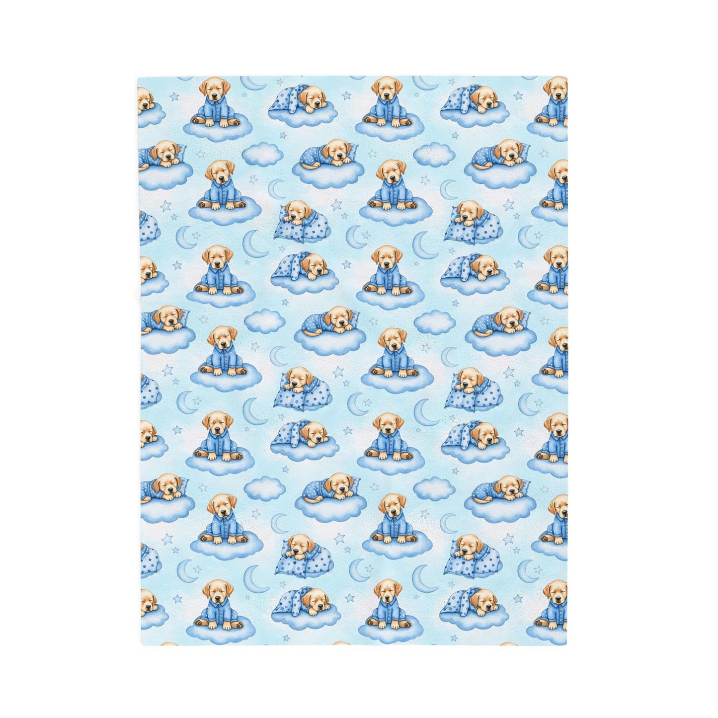 Labrador Retriever Blue Baby Blanket, Lab Dog Baby Shower Baby Boy Newborn Gift Hospital Announcement Blanket Coming Home