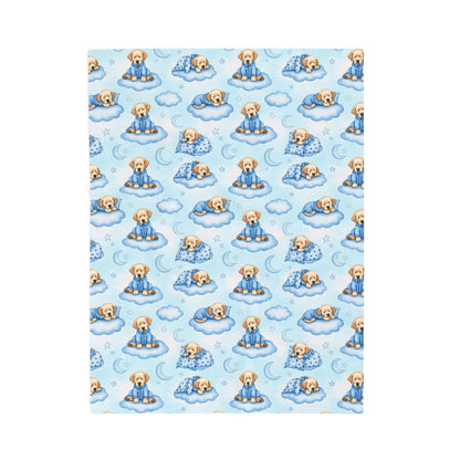 Labrador Retriever Blue Baby Blanket, Lab Dog Baby Shower Baby Boy Newborn Gift Hospital Announcement Blanket Coming Home