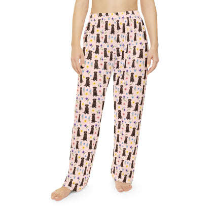 Chocolate Labrador Retriever Dog Women's Pajama Pants