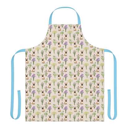 French Bulldog & Herbs Kitchen Apron
