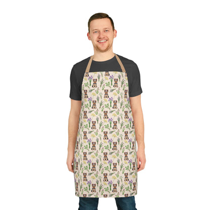 Yorkshire Terrier Dog & Herbs Kitchen Apron