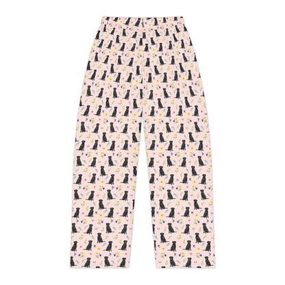 Black Labrador Retriever Dog Women's Pajama Pants