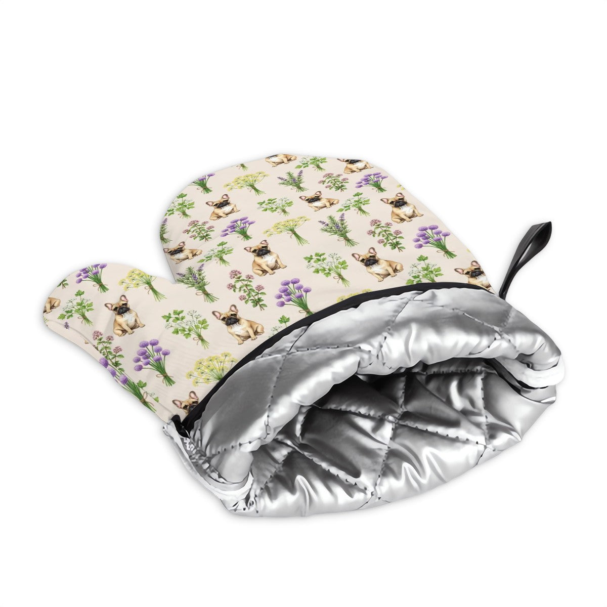 French Bulldog Oven Mitts and Pot Holders Set