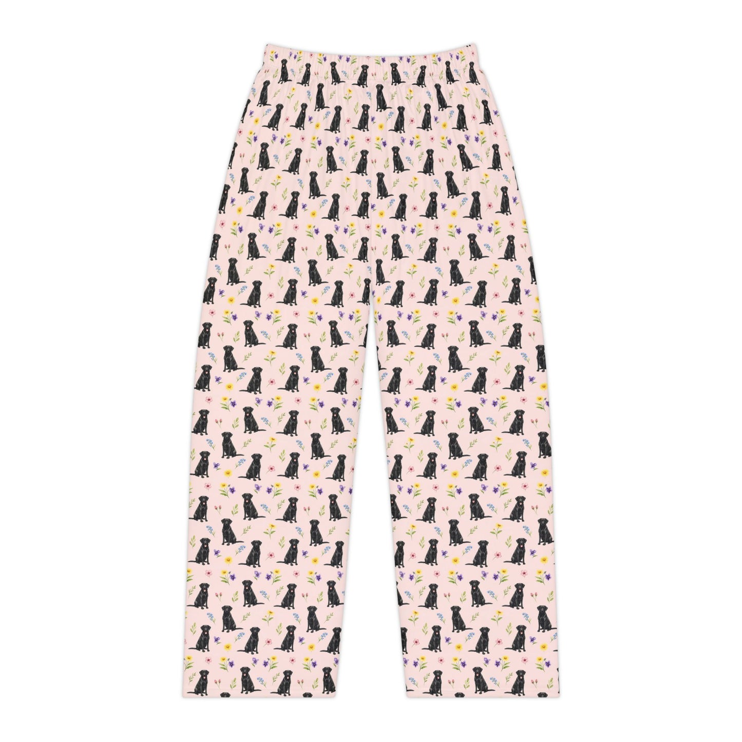 Black Labrador Retriever Dog Women's Pajama Pants