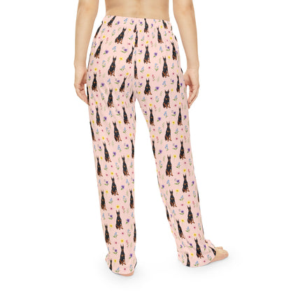 Doberman Pinscher Dog Women's Pajama Pants