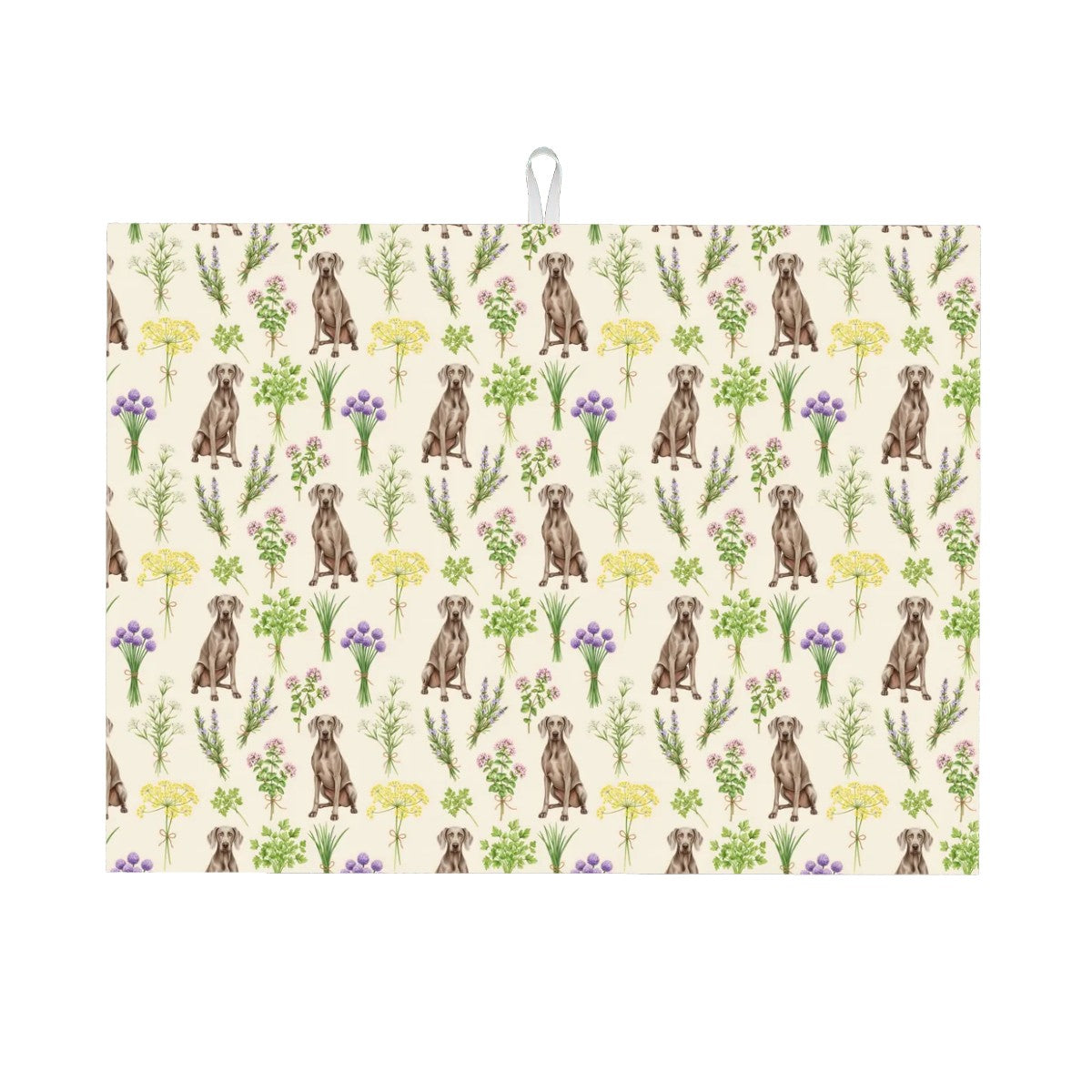 Weimaraner Large Dish Drying Mat