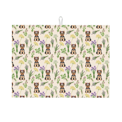 Yorkshire Terrier Large Dish Drying Mat