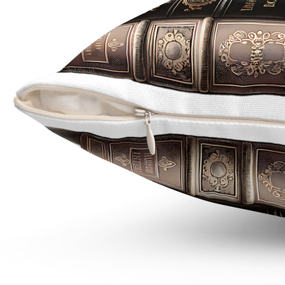 Bichon Frise Throw Pillow for Book Lovers