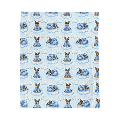 Australian Cattle Dog Blue Baby Blanket, Heeler Baby Shower Baby Boy Newborn Gift Hospital Announcement Blanket Coming Home