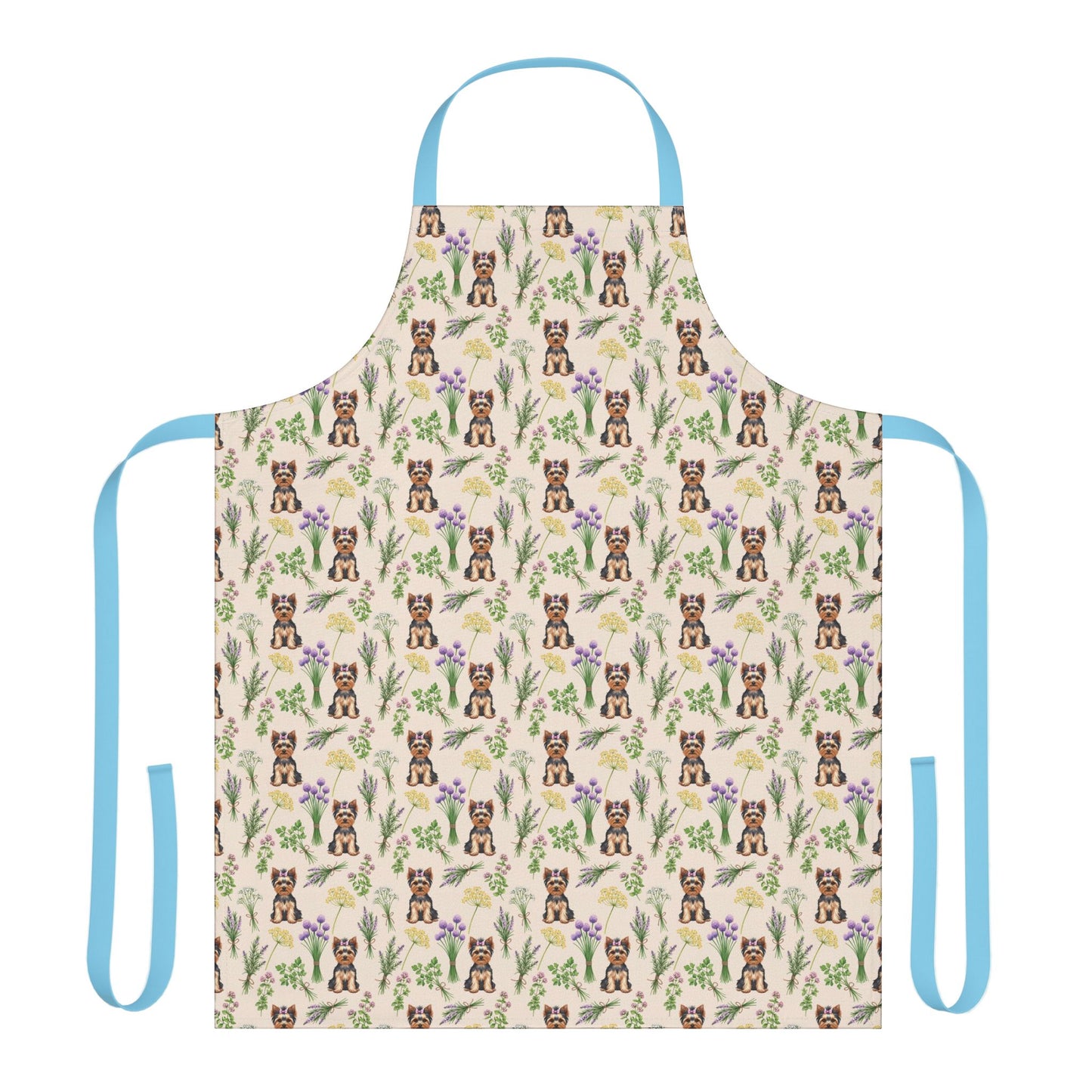 Yorkshire Terrier Dog & Herbs Kitchen Apron