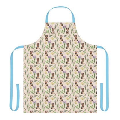 Yorkshire Terrier Dog & Herbs Kitchen Apron