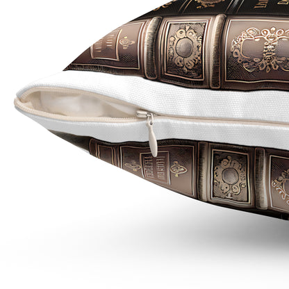 Bichon Frise Throw Pillow for Book Lovers