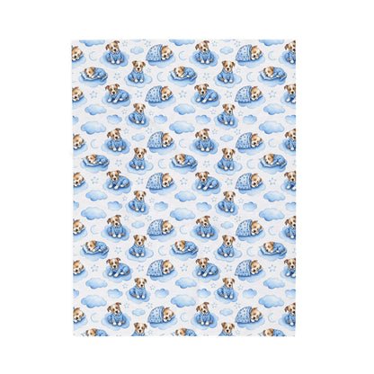 Pitbull Blue Baby Blanket, Pitbull Dog Baby Shower Baby Boy Newborn Gift Hospital Announcement Blanket Coming Home