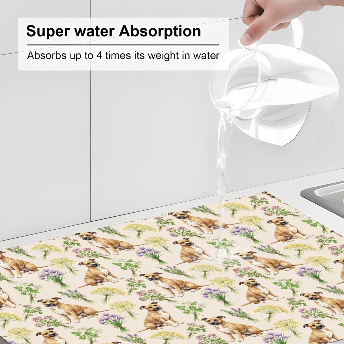 Pitbull Large Dish Drying Mat