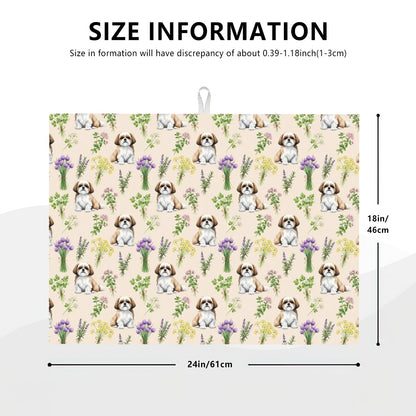 Shih Tzu Large Dish Drying Mat
