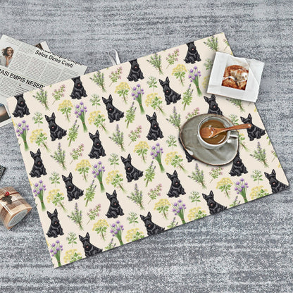 Scottish Terrier Large Dish Drying Mat