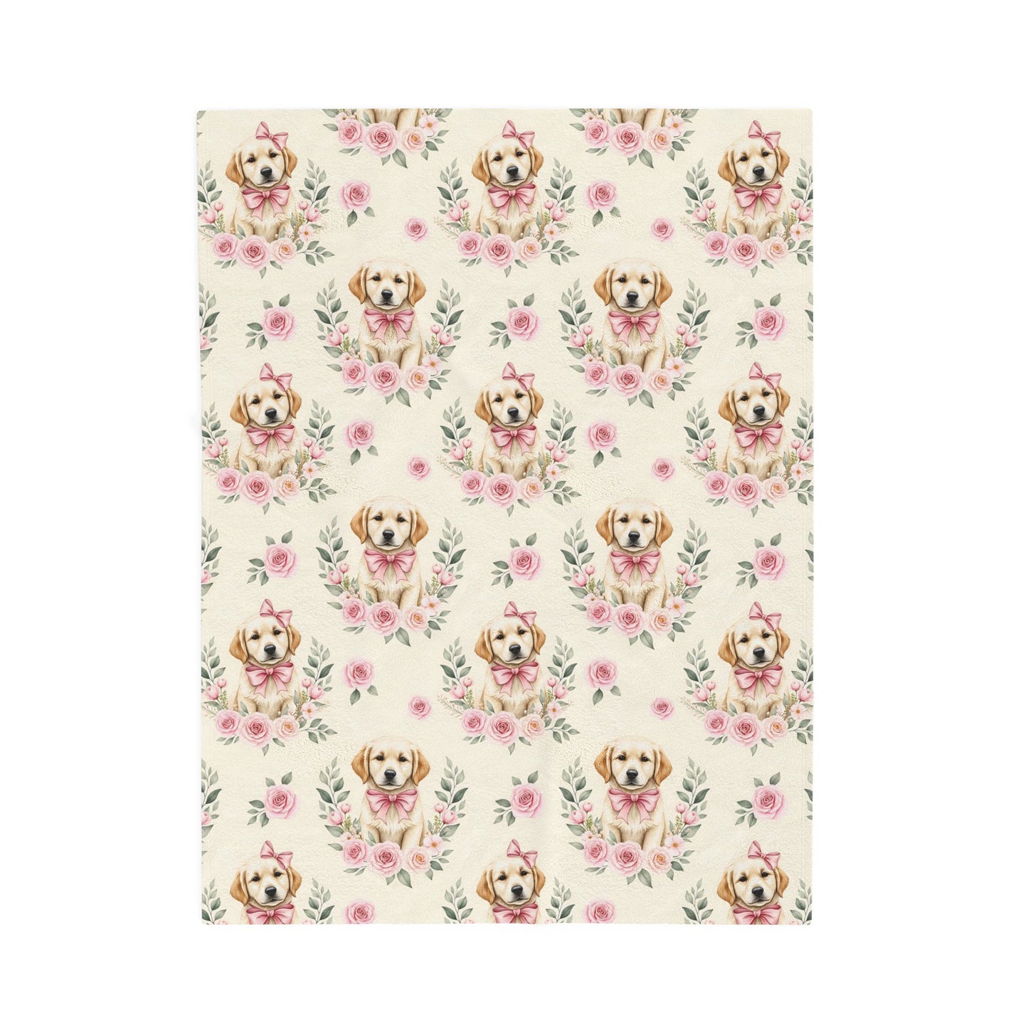 Golden Retriever Pink Baby Blanket, Golden Dog Baby Shower Baby Girl Newborn Gift Hospital Announcement Blanket Coming Home