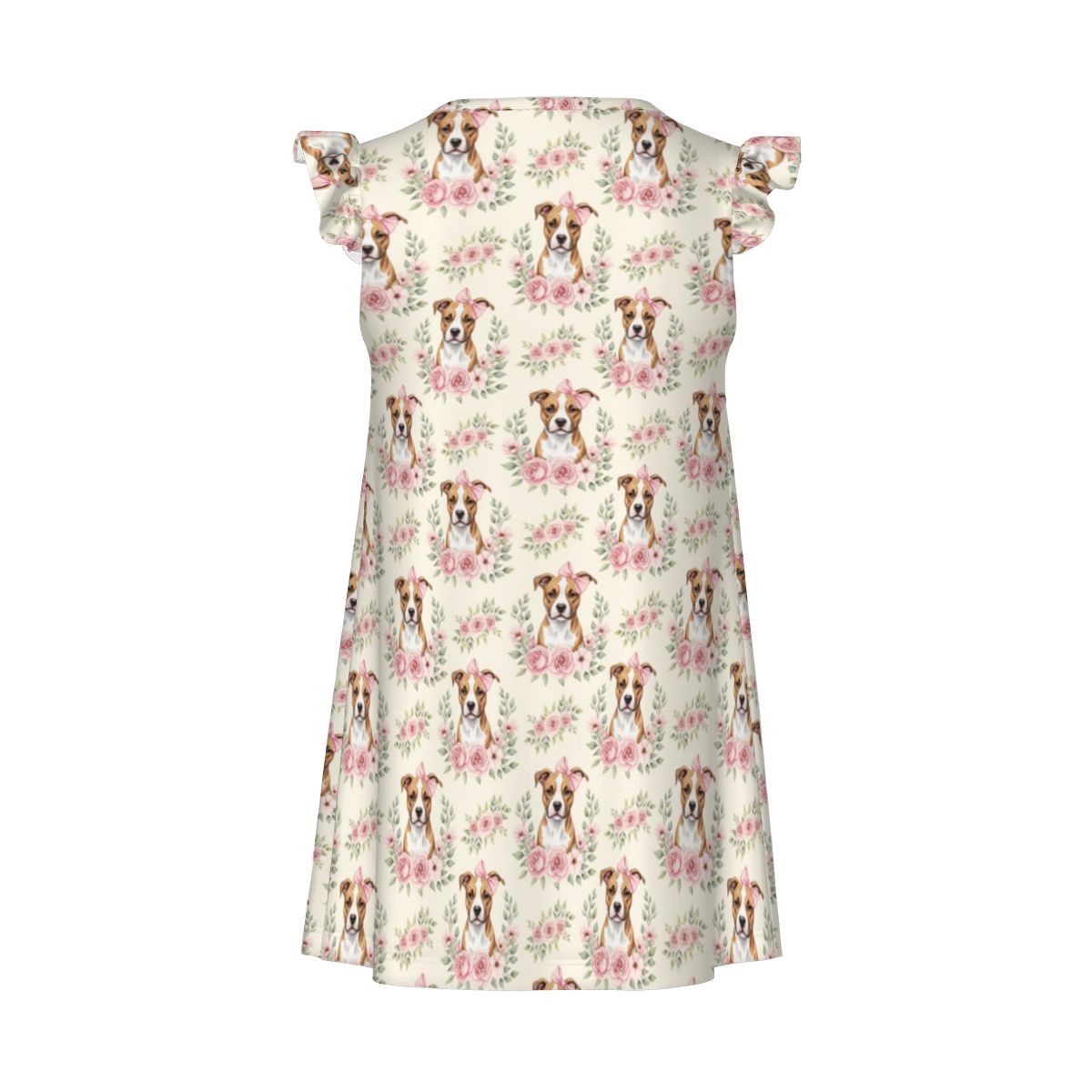 Pitbull Girl's Flutter Sleeve Nightgown