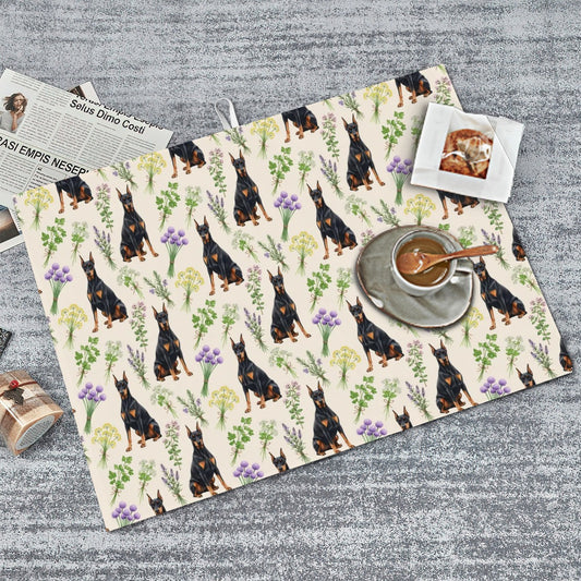 Doberman Pinscher Large Dish Drying Mat