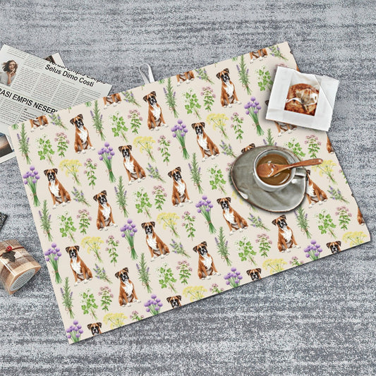 Boxer Dog Large Dish Drying Mat