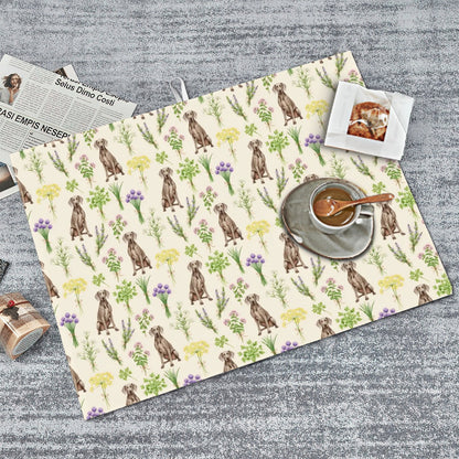 Weimaraner Large Dish Drying Mat