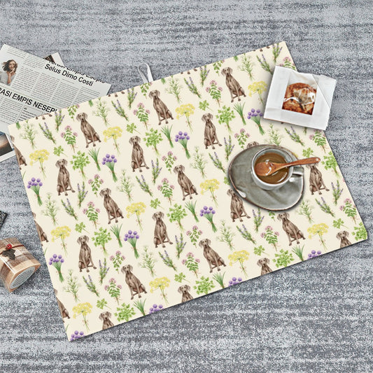 Weimaraner Large Dish Drying Mat