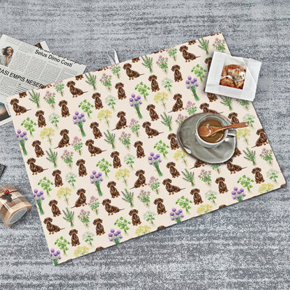 Dachshund Large Dish Drying Mat