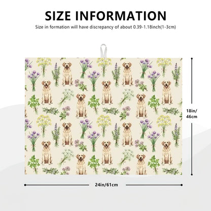 Labrador Retriever Large Dish Drying Mat