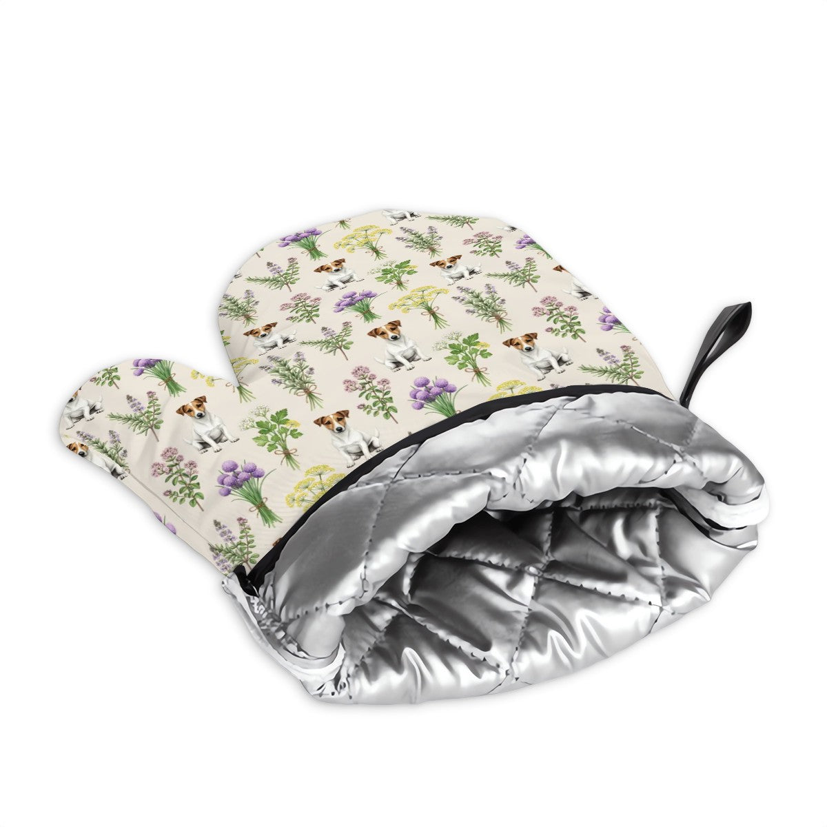 Jack Russell Terrier Oven Mitts and Pot Holders Set