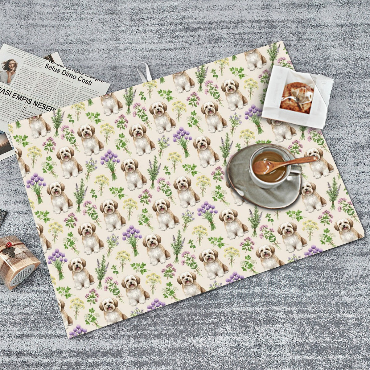 Havanese Large Dish Drying Mat