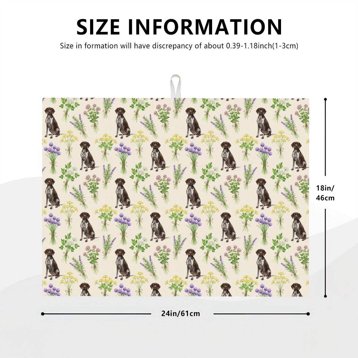 German Shorthaired Pointer Large Dish Drying Mat