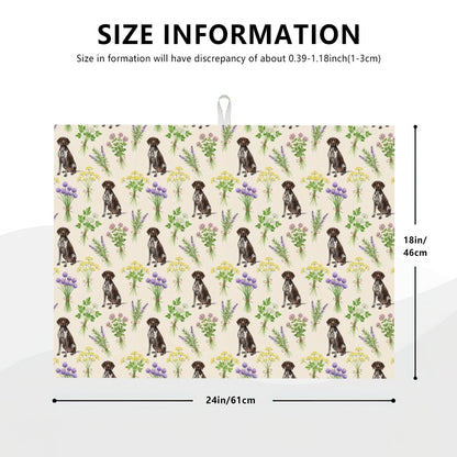 German Shorthaired Pointer Large Dish Drying Mat
