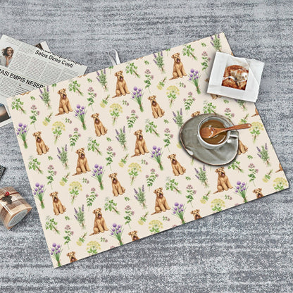 Wheaten Terrier Large Dish Drying Mat