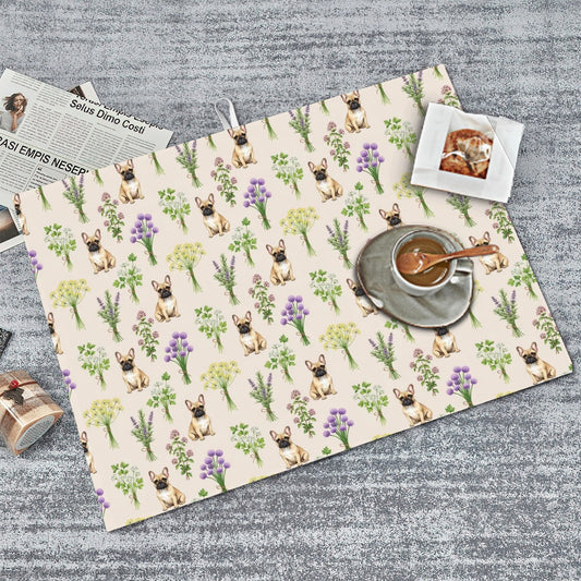 French Bulldog Large Dish Drying Mat