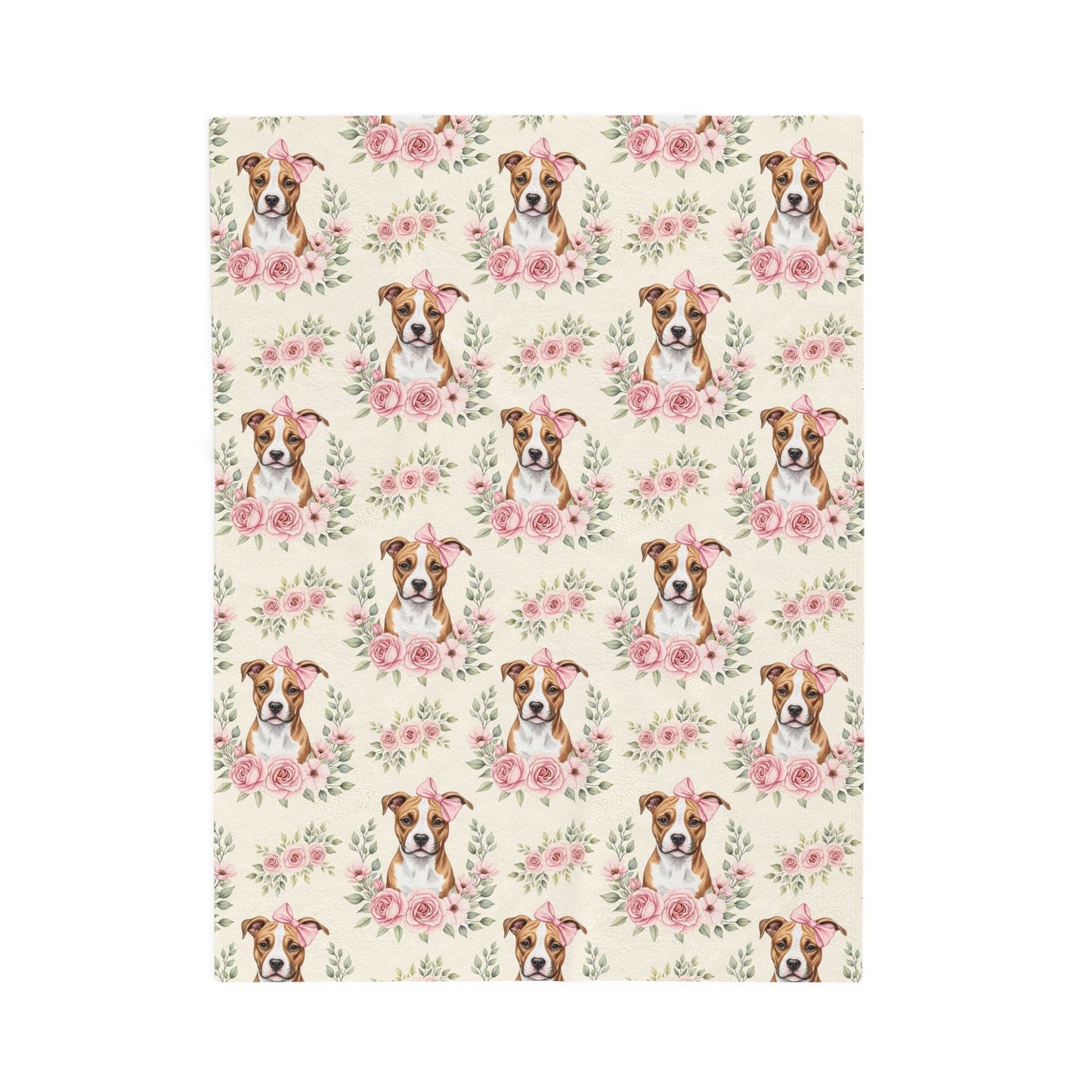 Pitbull Pink Baby Blanket, Pitbull Dog Baby Shower Baby Girl Newborn Gift Hospital Announcement Blanket Coming Home