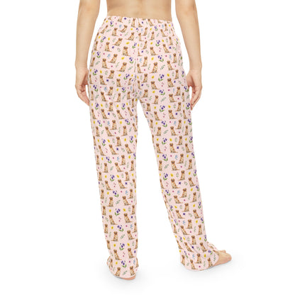 Golden Retriever Dog Women's Pajama Pants