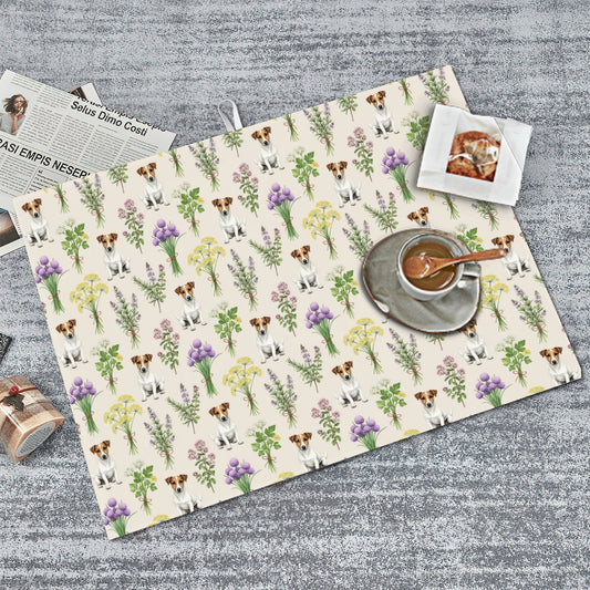 Jack Russell Terrier Large Dish Drying Mat