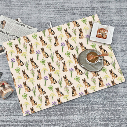 German Shepherd Large Dish Drying Mat