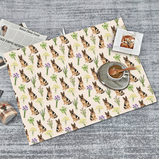German Shepherd Large Dish Drying Mat