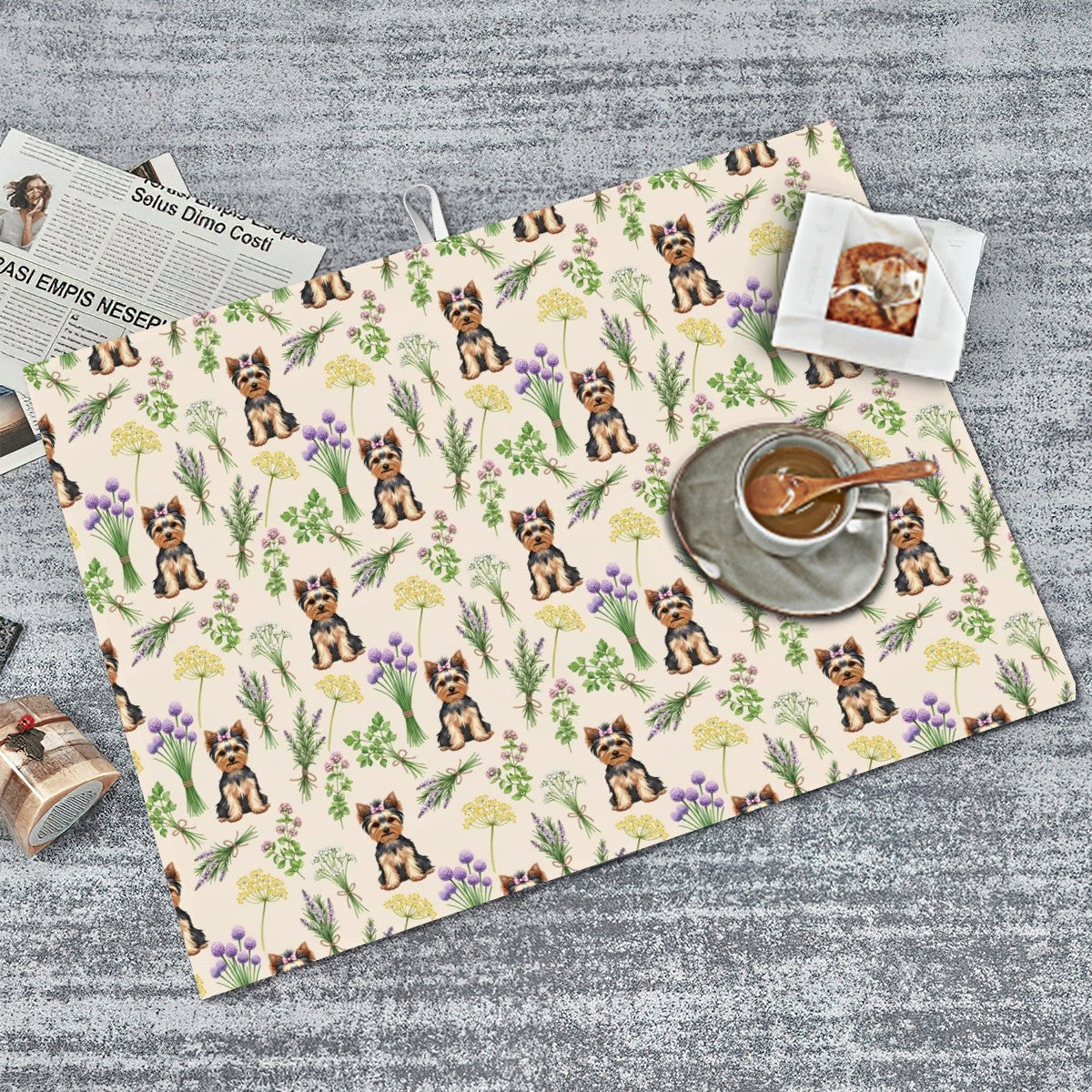 Yorkshire Terrier Large Dish Drying Mat