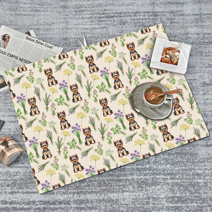 Yorkshire Terrier Large Dish Drying Mat